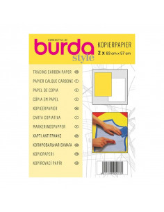 Papier calque carbone Burda - Jaune et Blanc