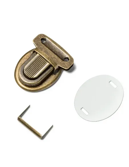 Fermeture de cartable Prym laiton antique | Zephyr Tissus