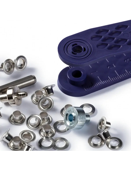 Œillets et rondelles, 4,0mm, doré