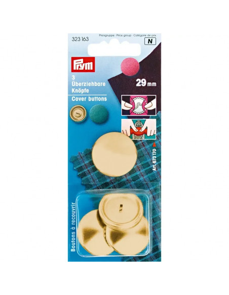 Boutons à recouvrir, 29mm