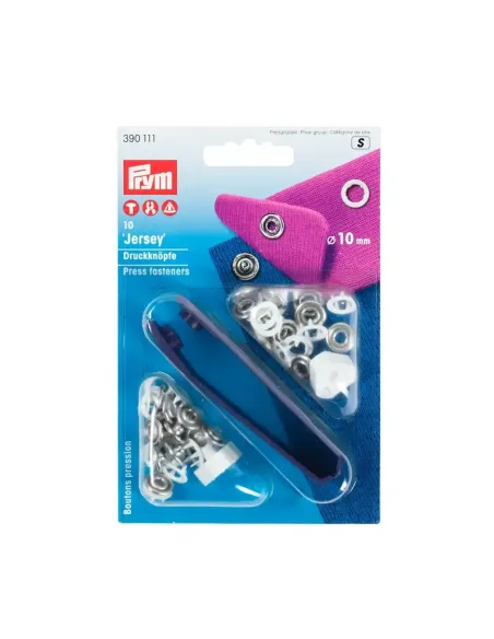 Bouton pression « Jersey » Prym 10 mm blanc | Zephyr Tissus