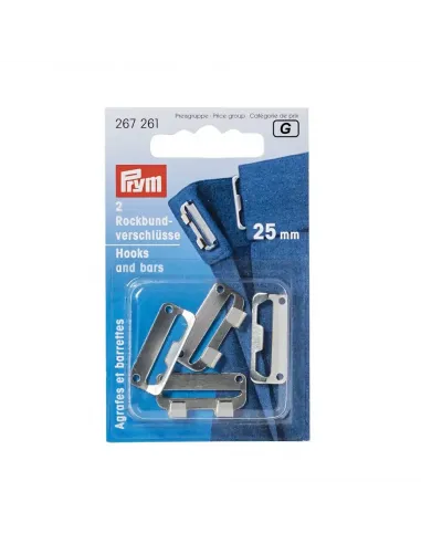 Agrafes et barrettes plates pour jupes, Prym | Zephyr Tissus