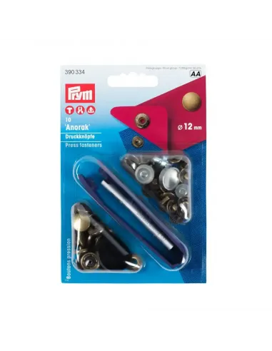 Bouton pression Prym Anorak 12 mm laiton | Zephyr Tissus