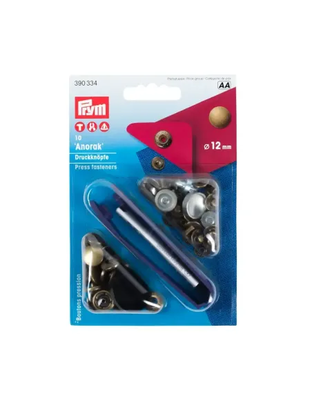 Bouton pression Prym Anorak 12 mm laiton | Zephyr Tissus