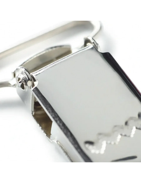 Clips pour bretelles, 30mm, argenté