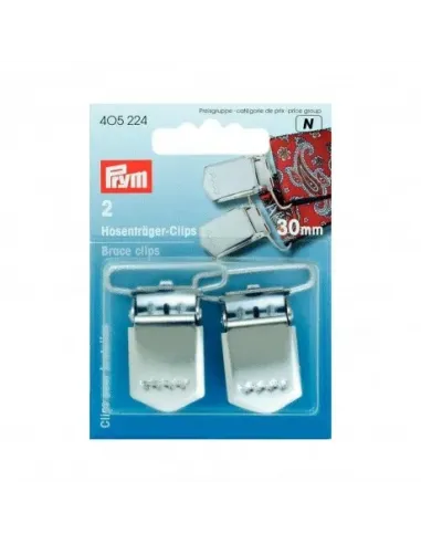 Clips pour bretelles Prym argentés 30 mm | Zephyr Tissus