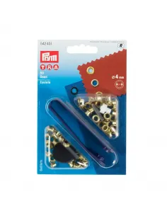 Œillets Prym dorés Ø 4 mm, laiton inoxydable | Zephyr Tissus