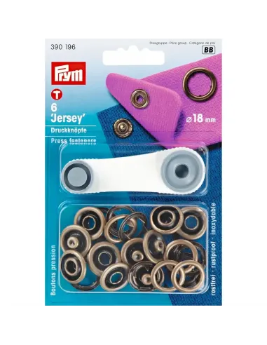 Bouton pression « Jersey » Prym 18 mm | Zephyr Tissus