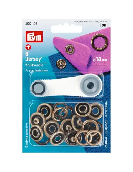 Bouton pression « Jersey » Prym 18 mm | Zephyr Tissus
