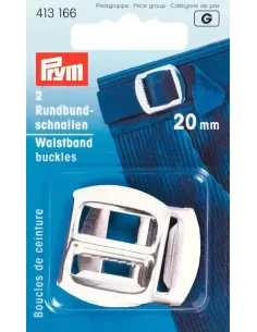 Boucle de ceinture Prym, Argent, 20 mm | Zephyr Tissus