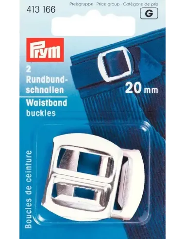 Boucle de ceinture Prym, Argent, 20 mm | Zephyr Tissus