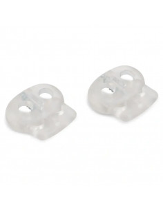 Arrêts cordons, 2 trous, transparent 2