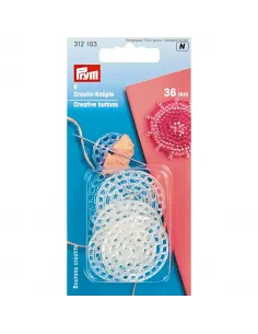 Bouton créatif Prym 36 mm transparent | Zephyr Tissus