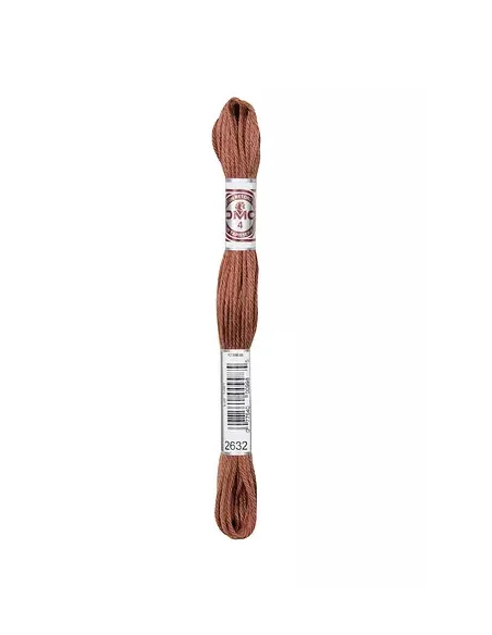 Fil à broder, Retors Mat DMC Art 89, 10 m, Marron glacé (2632)