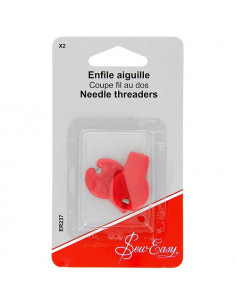 Enfile-aiguille, coupe fil au dos, 2 pièces