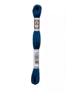 Fil à broder, Retors Mat DMC Art 89, 10 m, Grand bleu (2592)