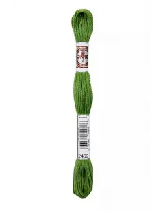 Fil à broder, Retors Mat DMC Art 89, 10 m, Vert olive (2470)