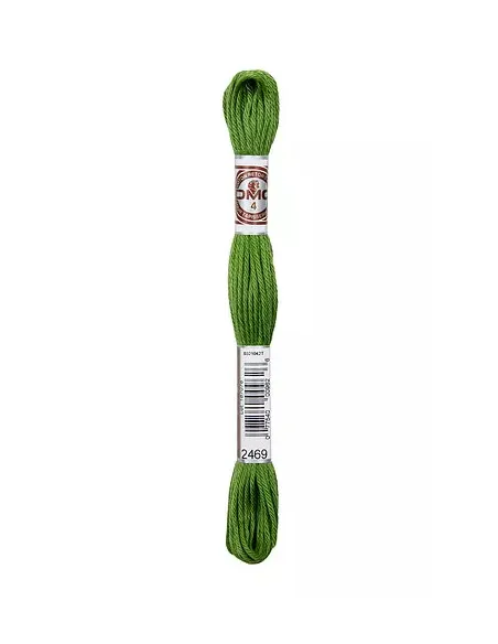 Fil à broder, Retors Mat DMC Art 89, 10 m, Vert olive (2470)