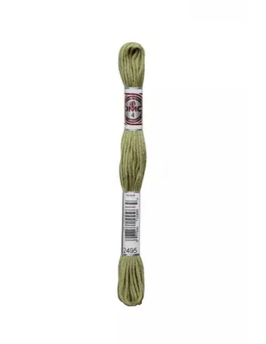 Fil à broder, Retors Mat DMC Art 89, 10 m, Vert tweed (2495)