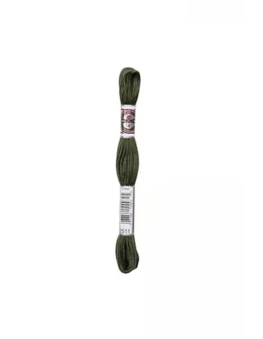 Fil à broder, Retors Mat DMC Art 89, 10 m, Vert mousse de chêne (2511)