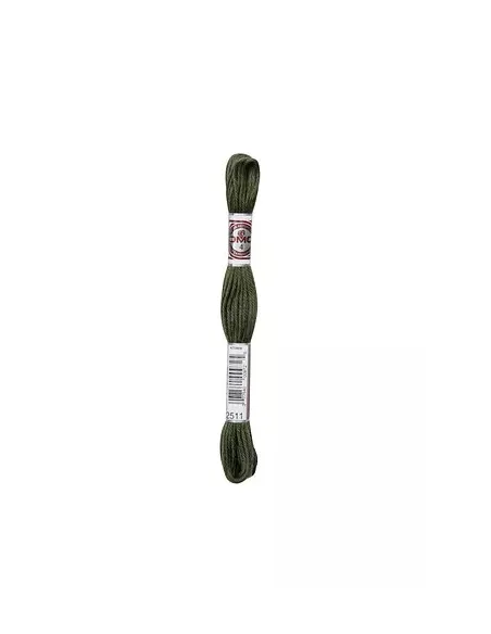 Fil à broder, Retors Mat DMC Art 89, 10 m, Vert mousse de chêne (2511)