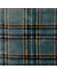 Polaire doudou imprimée, carreaux, vert