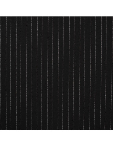 Tissu, Jersey Milano, Rayures Lurex Argent, Laize 150 cm, Mélange Polyester Lurex Stretch Oeko-Tex