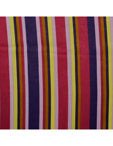 Tissu, Microfibre Satinée Rayures, Pourpres, Laize 145 cm, 100% Polyester