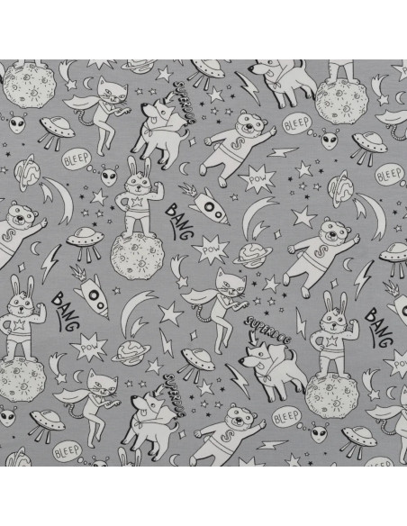 Jersey de coton, change de couleur au soleil, super ourson