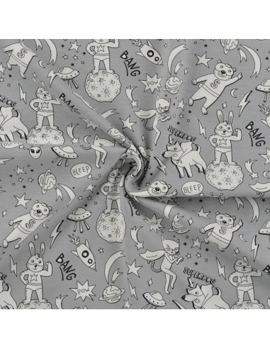 Jersey de coton, change de couleur au soleil, super ourson