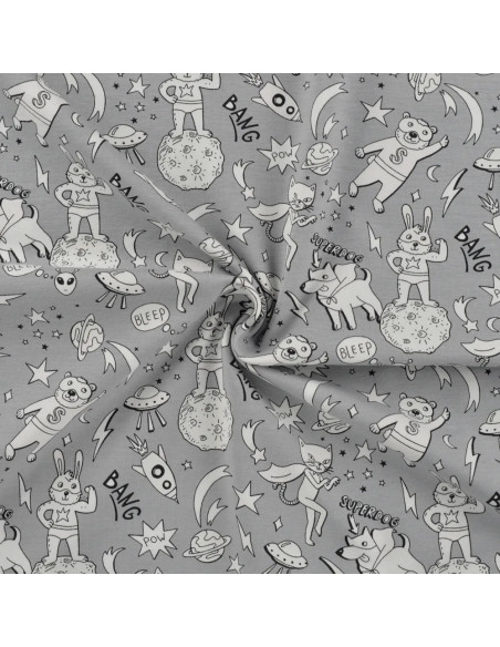 Jersey de coton, change de couleur au soleil, super ourson