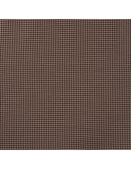 Tissu, Toile Stretch, Pieds de Poule Bordeaux, Laize 150 cm, Viscose Élasthanne