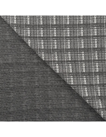 Tissu, Jersey Épais Filia, Noir & Blanc, Laize 150 cm, Rayonne Polyester Spandex