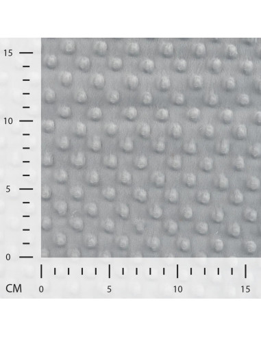 Polaire minky, gris clair