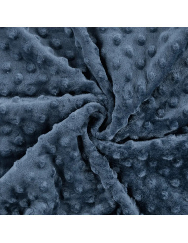 Polaire minky, bleu jeans