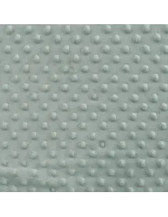 Tissu, Polaire Minky à Pois Reliefs, Vert Pâle, Laize 150 cm, 100% Polyester 255g/m² 2