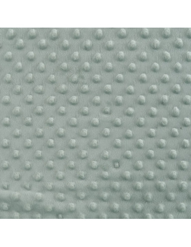 Tissu, Polaire Minky à Pois Reliefs, Vert Pâle, Laize 150 cm, 100% Polyester 255g/m²
