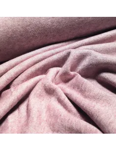 Tissu, Jersey Maille Uni, Rose Poudré, Laize 150 cm, Viscose Polyester Polyamide Stretch 2