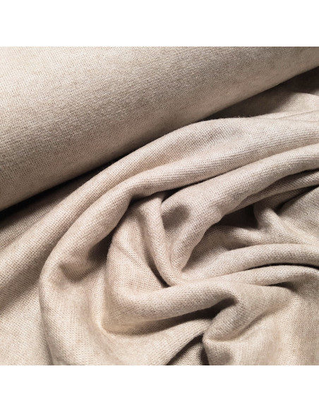 Tissu, Jersey de Maille Uni, Sable, Laize 150 cm, Viscose Polyester Polyamide Stretch