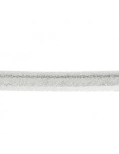 Passepoil lurex, 15mm, argent