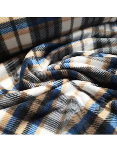 Tissu, Polaire Imprimée Carreaux, Multicolore, Laize 150 cm, 100% Polyester 2