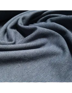 Tissu, Jersey Maille Aspect Jean, Bleu Denim, Laize 145 cm, Polyester Coton Élasthanne 2
