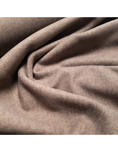 Tissu, Caban, Taupe, Laize 145 cm, 80% Polyester 10% Viscose 10% Acrylique