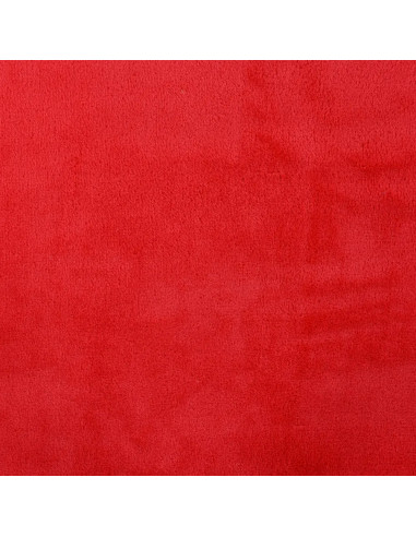 Tissu, Polaire Doudou, Rouge Framboise, Laize 150 cm, 100% Polyester 290g/m²