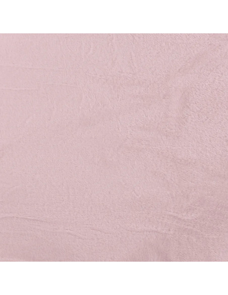 Tissu, Polaire Doudou Épaisse, Rose Clair, Laize 150 cm, 100% Polyester 290g/m²