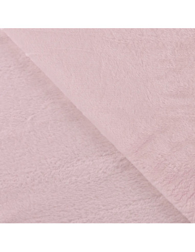 Tissu, Polaire Doudou Épaisse, Rose Clair, Laize 150 cm, 100% Polyester 290g/m²