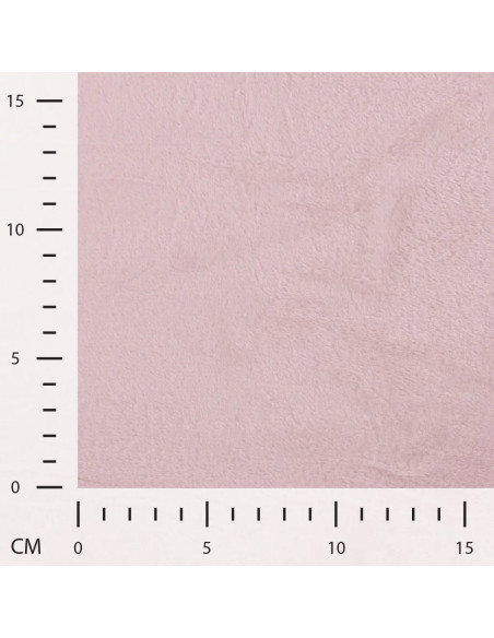 Tissu, Polaire Doudou Épaisse, Rose Clair, Laize 150 cm, 100% Polyester 290g/m²