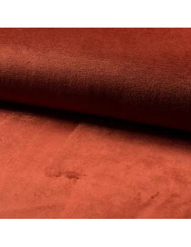 Tissu, Polaire Doudou Uni, Terra Cotta, Laize 150 cm, 100% Polyester 290g/m²