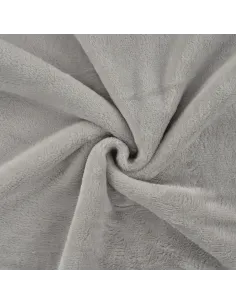 Tissu, Polaire Doudou, Gris Clair, Laize 150 cm, 100% Polyester 290g/m²