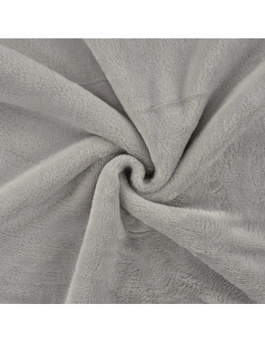 Tissu, Polaire Doudou, Gris Clair, Laize 150 cm, 100% Polyester 290g/m²